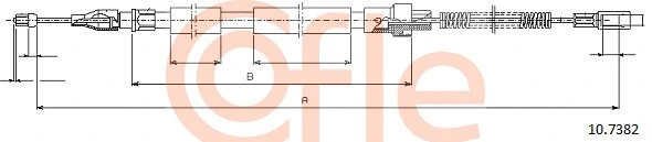 Cable Pull, parking brake (10.7382)
