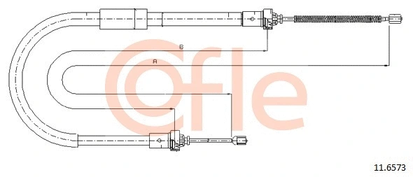Cable Pull, parking brake (11.6573)