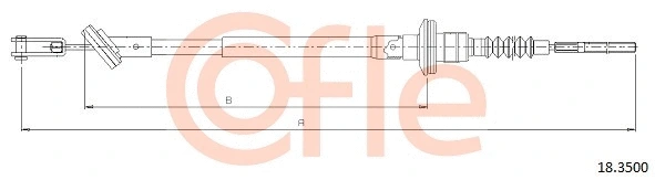 Cable Pull, clutch control (18.3500)