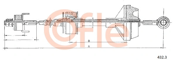 Cable Pull, clutch control (432.3)
