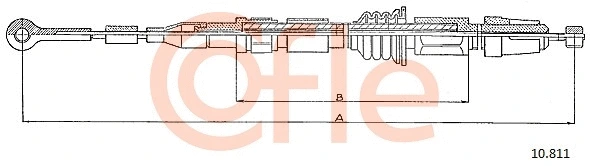 Cable Pull, parking brake (10.811)