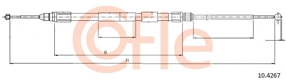 Cable Pull, parking brake (10.4267)