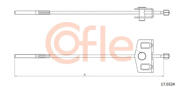 Cable Pull, parking brake (17.0324)