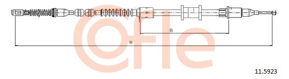 Cable Pull, parking brake (11.5923)