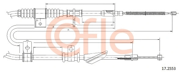 Cable Pull, parking brake (17.2553)