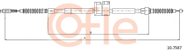 Cable Pull, parking brake (10.7587)