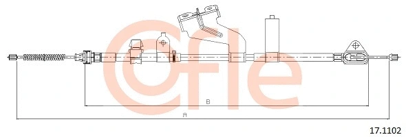 Cable Pull, parking brake (17.1102)