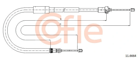 Cable Pull, parking brake (11.6664)