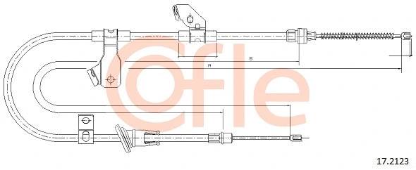 Cable Pull, parking brake (17.2123)