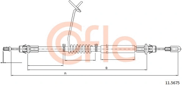 Cable Pull, parking brake (92.11.5675)
