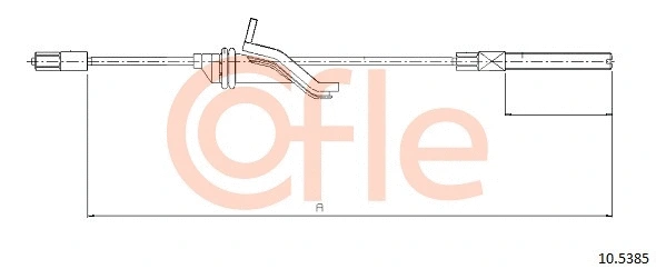 Cable Pull, parking brake (10.5385)