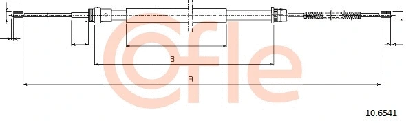 Cable Pull, parking brake (10.6541)
