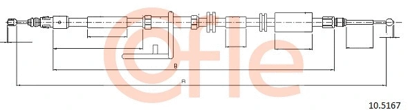 Cable Pull, parking brake (10.5167)