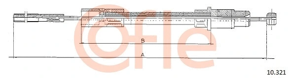 Cable Pull, clutch control (10.321)