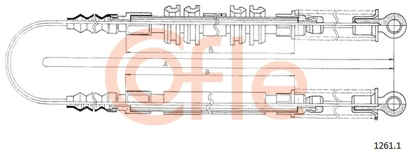 Cable Pull, parking brake (1261.1)
