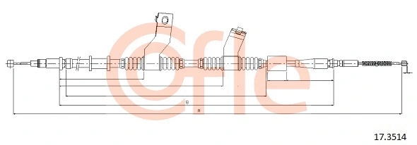 Cable Pull, parking brake (17.3514)
