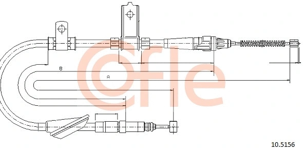 Cable Pull, parking brake (92.10.5156)