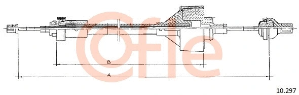 Cable Pull, clutch control (10.297)