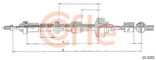 Cable Pull, clutch control (15.3202)