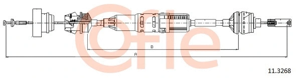 Cable Pull, clutch control (11.3268)