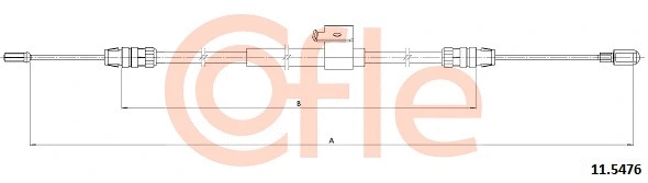 Cable Pull, parking brake (11.5476)