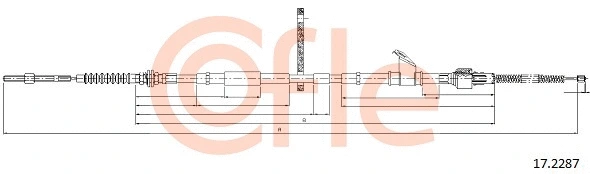 Cable Pull, parking brake (17.2287)
