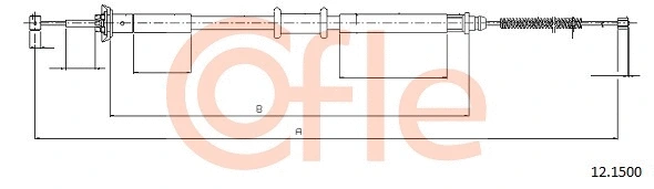 Cable Pull, parking brake (12.1500)