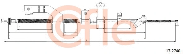 Cable Pull, parking brake (17.2740)