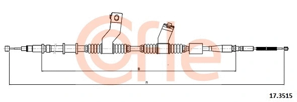 Cable Pull, parking brake (17.3515)