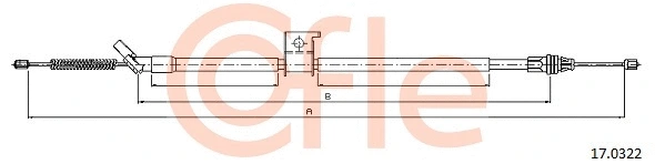 Cable Pull, parking brake (17.0322)