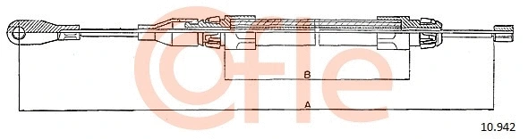 Cable Pull, parking brake (10.942)