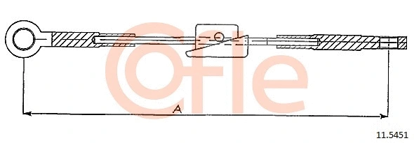 Cable Pull, parking brake (11.5451)