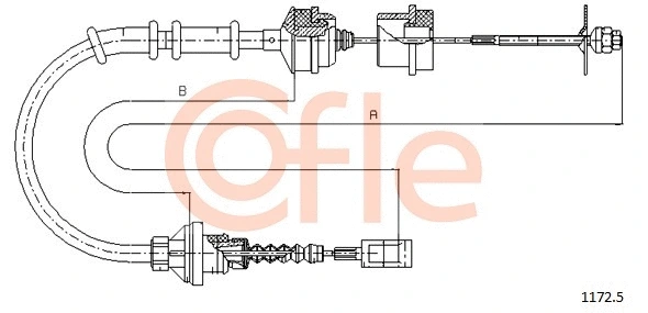 Cable Pull, clutch control (1172.5)