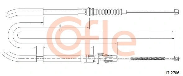 Cable Pull, parking brake (17.2706)