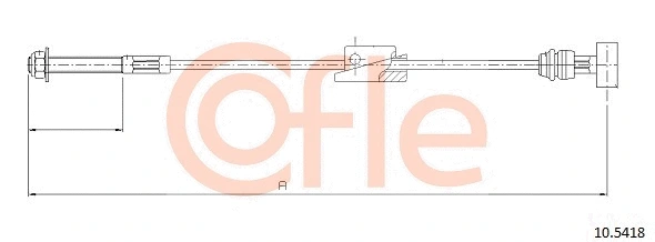 Cable Pull, parking brake (10.5418)