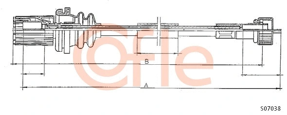 Speedometer Cable (S07038)