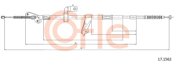 Cable Pull, parking brake (17.1562)