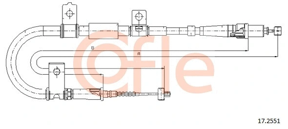 Cable Pull, parking brake (17.2551)