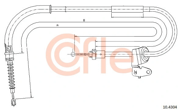 Cable Pull, parking brake (10.4304)