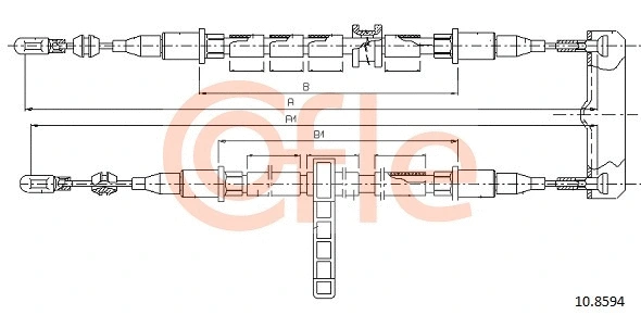 Cable Pull, parking brake (10.8594)