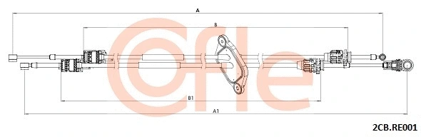 Cable Pull, manual transmission (2CB.RE001)