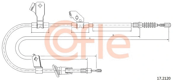 Cable Pull, parking brake (17.2120)
