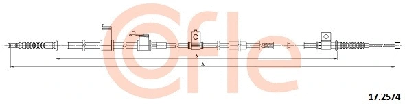 Cable Pull, parking brake (17.2574)