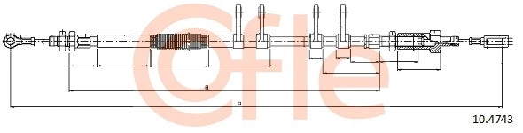Cable Pull, parking brake (10.4743)