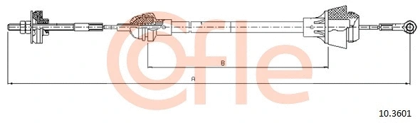 Cable Pull, clutch control (10.3601)