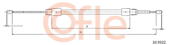 Cable Pull, parking brake (10.9322)