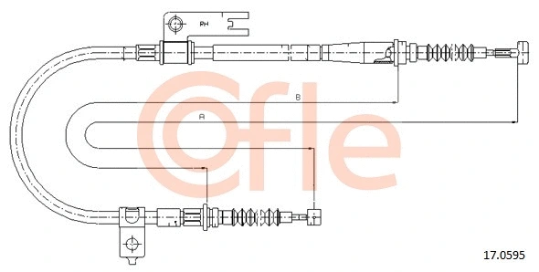 Cable Pull, parking brake (17.0595)