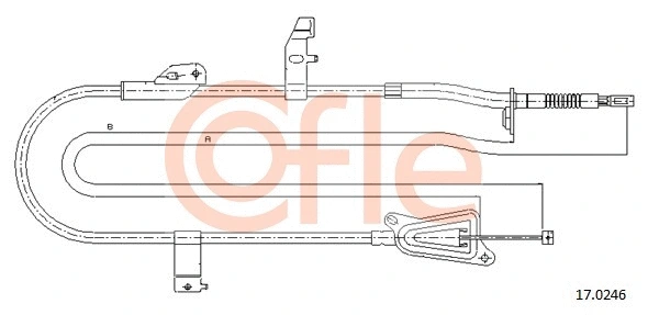 Cable Pull, parking brake (17.0246)