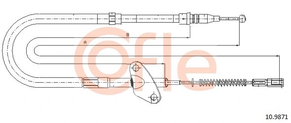 Cable Pull, parking brake (10.9871)