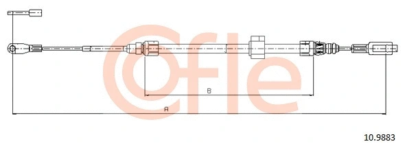 Cable Pull, parking brake (10.9883)
